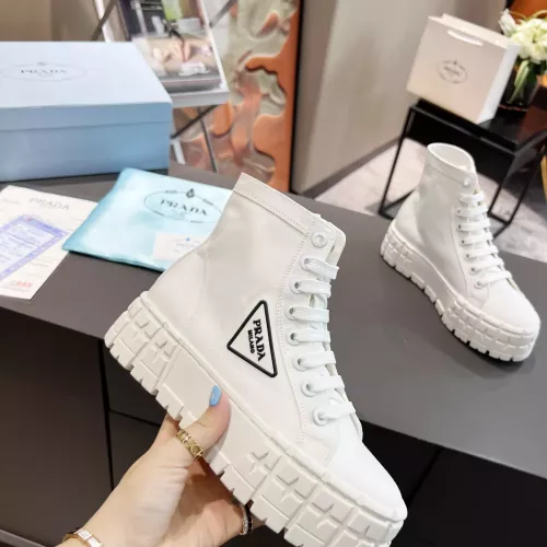 Replica Prada High Top Shoes For Women #1289259 $82.00 USD for Wholesale