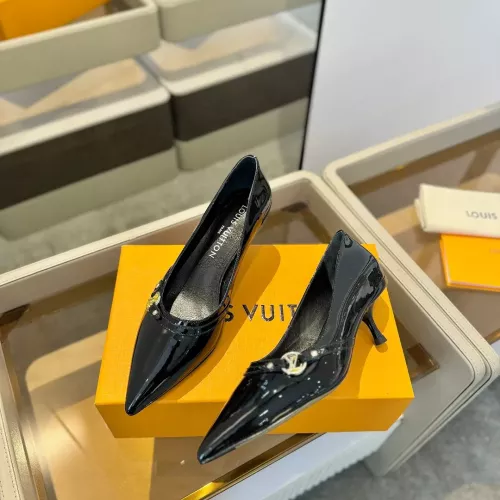 Wholesale Louis Vuitton High-Heeled Shoes For Women #1289453 $115.00 USD, Wholesale Quality Replica Louis Vuitton High-Heeled Shoes