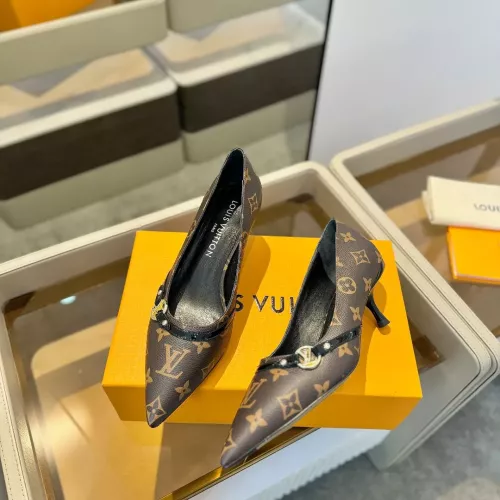 Wholesale Louis Vuitton High-Heeled Shoes For Women #1289454 $115.00 USD, Wholesale Quality Replica Louis Vuitton High-Heeled Shoes