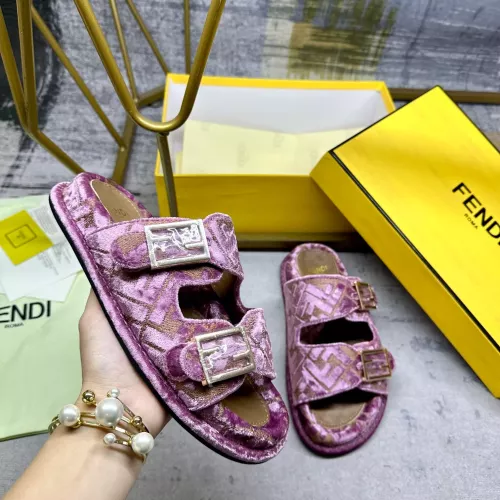 Wholesale Fendi Slippers For Women #1289519 $85.00 USD, Wholesale Quality Replica Fendi Slippers