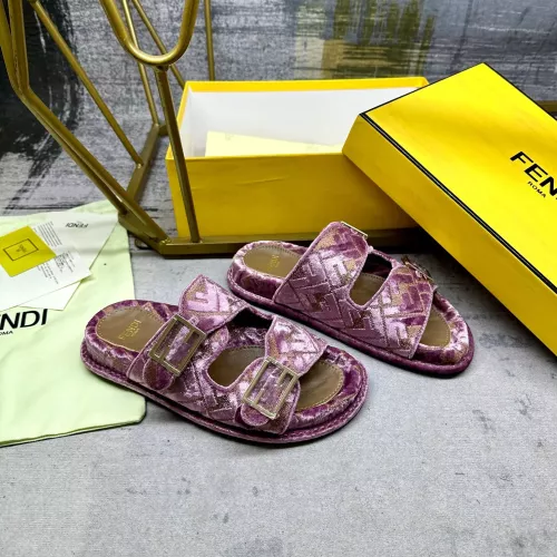 Replica Fendi Slippers For Women #1289519 $85.00 USD for Wholesale