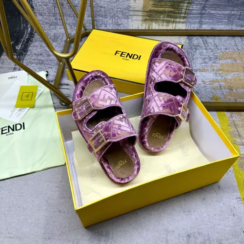 Replica Fendi Slippers For Women #1289519 $85.00 USD for Wholesale