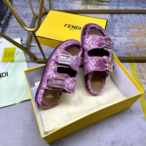 Replica Fendi Slippers For Women #1289519 $85.00 USD for Wholesale