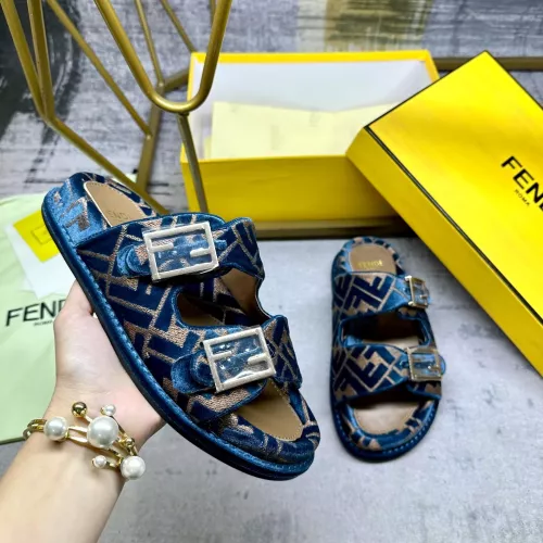 Wholesale Fendi Slippers For Women #1289521 $85.00 USD, Wholesale Quality Replica Fendi Slippers