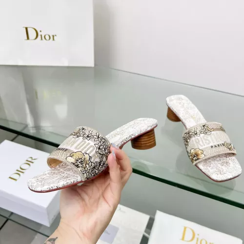 Replica Christian Dior Slippers For Women #1289526 $85.00 USD for Wholesale