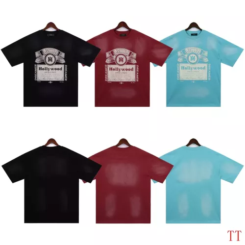 Replica Amiri T-Shirts Short Sleeved For Unisex #1289594 $32.00 USD for Wholesale