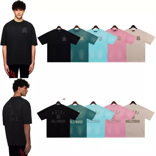 Replica Amiri T-Shirts Short Sleeved For Unisex #1289699 $38.00 USD for Wholesale