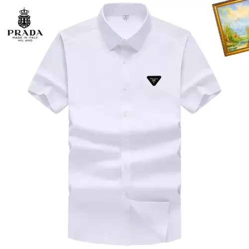 Wholesale Prada Shirts Short Sleeved For Men #1289826 $38.00 USD, Wholesale Quality Replica Prada Shirts