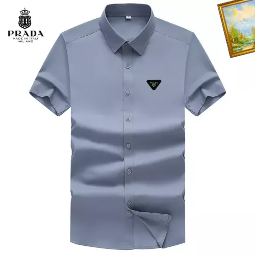 Wholesale Prada Shirts Short Sleeved For Men #1289829 $38.00 USD, Wholesale Quality Replica Prada Shirts