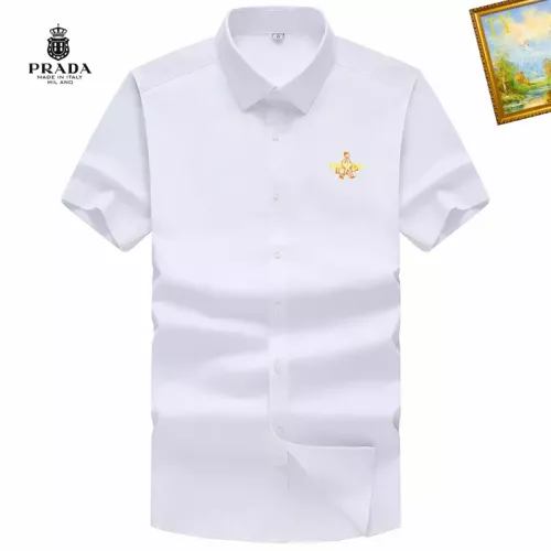 Wholesale Prada Shirts Short Sleeved For Men #1289860 $38.00 USD, Wholesale Quality Replica Prada Shirts