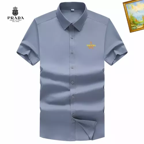 Wholesale Prada Shirts Short Sleeved For Men #1289863 $38.00 USD, Wholesale Quality Replica Prada Shirts