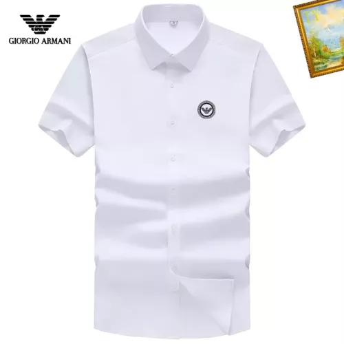 Wholesale Armani Shirts Short Sleeved For Men #1289865 $38.00 USD, Wholesale Quality Replica Armani Shirts