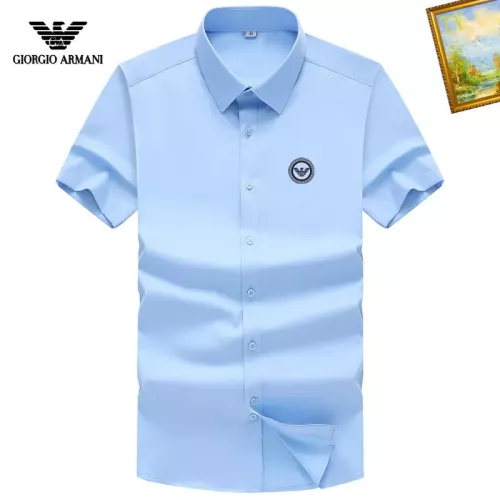 Wholesale Armani Shirts Short Sleeved For Men #1289867 $38.00 USD, Wholesale Quality Replica Armani Shirts