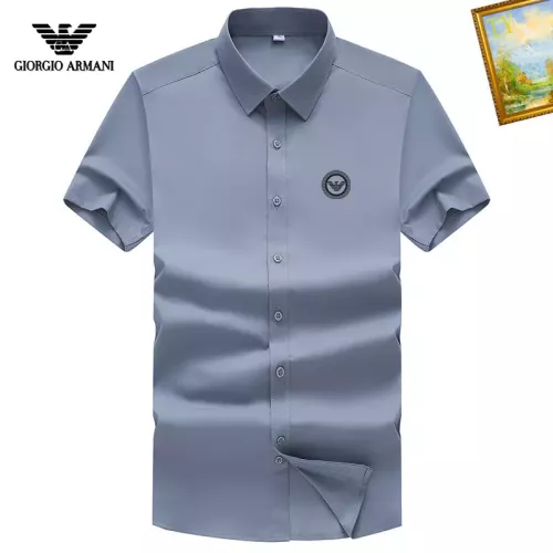 Wholesale Armani Shirts Short Sleeved For Men #1289868 $38.00 USD, Wholesale Quality Replica Armani Shirts