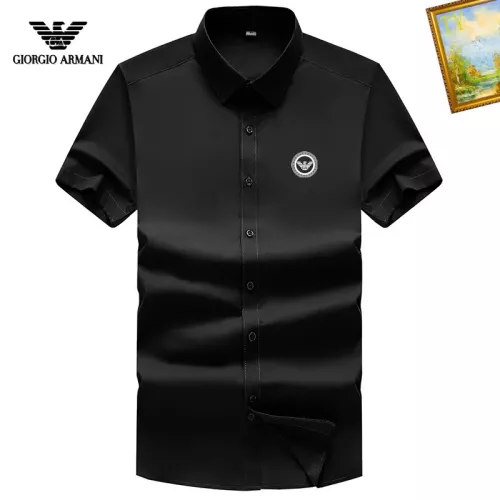 Wholesale Armani Shirts Short Sleeved For Men #1289869 $38.00 USD, Wholesale Quality Replica Armani Shirts