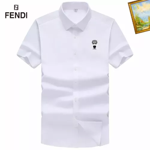 Wholesale Fendi Shirts Short Sleeved For Men #1289870 $38.00 USD, Wholesale Quality Replica Fendi Shirts