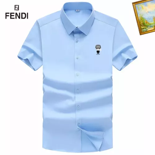 Wholesale Fendi Shirts Short Sleeved For Men #1289872 $38.00 USD, Wholesale Quality Replica Fendi Shirts