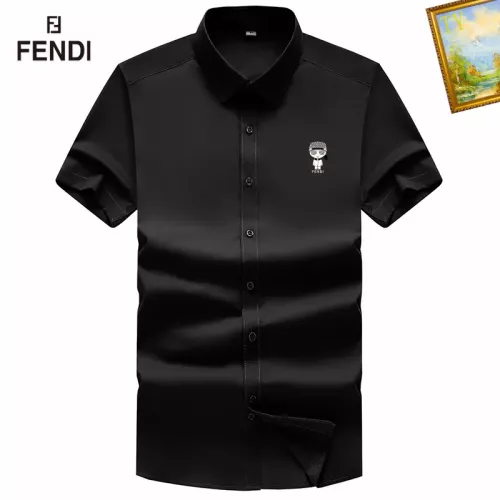 Wholesale Fendi Shirts Short Sleeved For Men #1289874 $38.00 USD, Wholesale Quality Replica Fendi Shirts