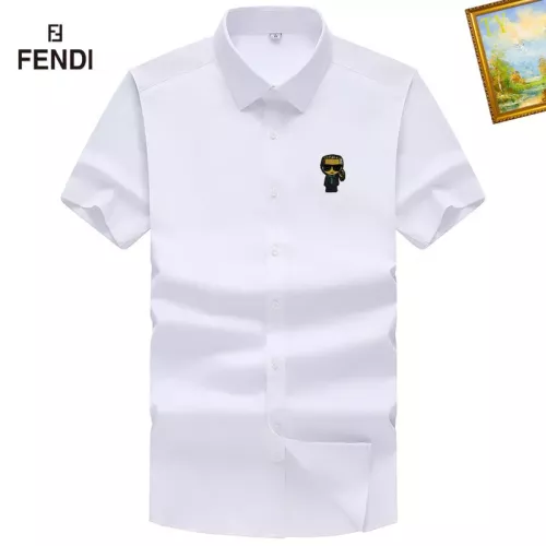 Wholesale Fendi Shirts Short Sleeved For Men #1289875 $38.00 USD, Wholesale Quality Replica Fendi Shirts