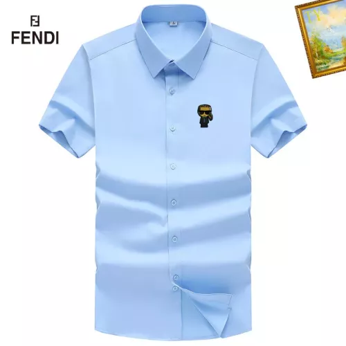 Wholesale Fendi Shirts Short Sleeved For Men #1289877 $38.00 USD, Wholesale Quality Replica Fendi Shirts