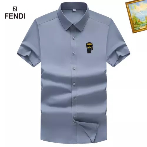 Wholesale Fendi Shirts Short Sleeved For Men #1289878 $38.00 USD, Wholesale Quality Replica Fendi Shirts