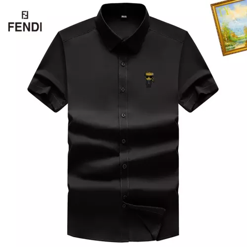 Wholesale Fendi Shirts Short Sleeved For Men #1289879 $38.00 USD, Wholesale Quality Replica Fendi Shirts