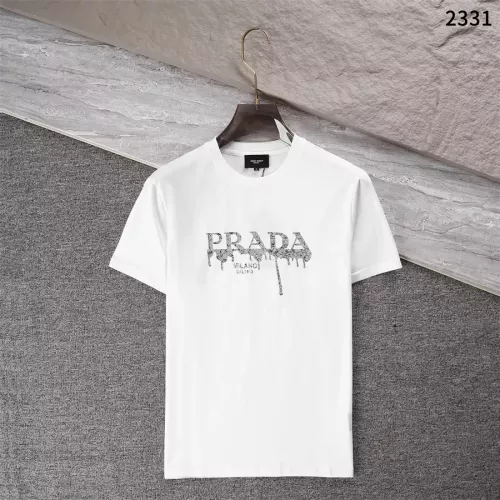 Wholesale Prada T-Shirts Short Sleeved For Men #1289898 $32.00 USD, Wholesale Quality Replica Prada T-Shirts