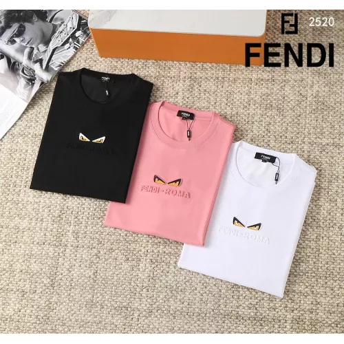 Replica Fendi T-Shirts Short Sleeved For Men #1290299 $38.00 USD for Wholesale