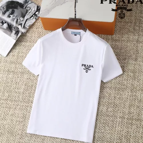 Wholesale Prada T-Shirts Short Sleeved For Men #1290302 $38.00 USD, Wholesale Quality Replica Prada T-Shirts