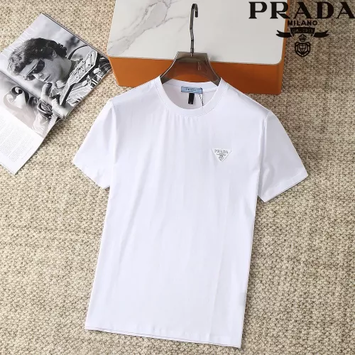 Wholesale Prada T-Shirts Short Sleeved For Men #1290314 $38.00 USD, Wholesale Quality Replica Prada T-Shirts