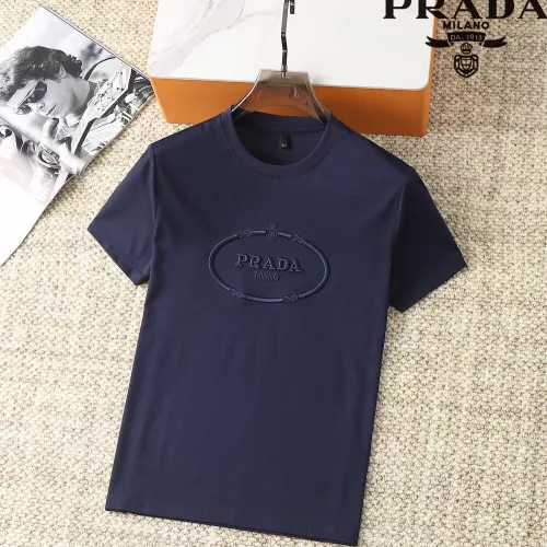 Wholesale Prada T-Shirts Short Sleeved For Men #1290322 $38.00 USD, Wholesale Quality Replica Prada T-Shirts