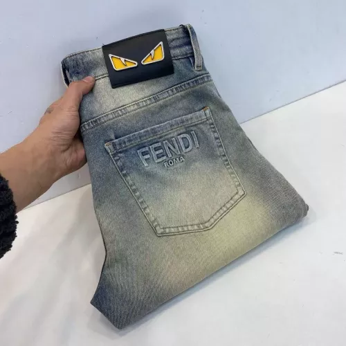 Wholesale Fendi Jeans For Men #1290363 $48.00 USD, Wholesale Quality Replica Fendi Jeans