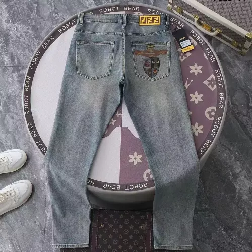 Replica Fendi Jeans For Men #1290368 $48.00 USD for Wholesale