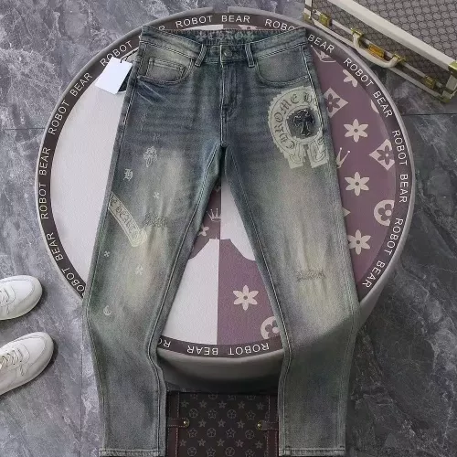 Wholesale Chrome Hearts Jeans For Men #1290369 $48.00 USD, Wholesale Quality Replica Chrome Hearts Jeans