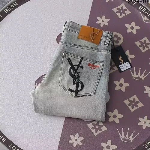 Wholesale Yves Saint Laurent YSL Jeans For Men #1290373 $48.00 USD, Wholesale Quality Replica Yves Saint Laurent YSL Jeans