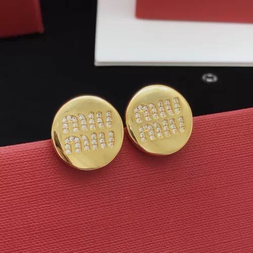 Wholesale MIU MIU Earrings For Women #1290813 $29.00 USD, Wholesale Quality Replica MIU MIU Earrings