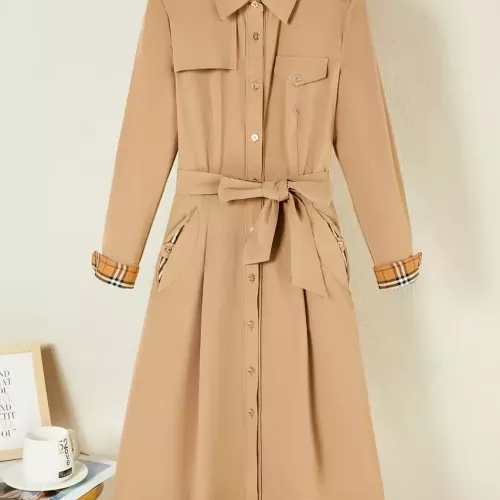 Wholesale Burberry Dresses Long Sleeved For Women #1291009 $128.00 USD, Wholesale Quality Replica Burberry Dresses