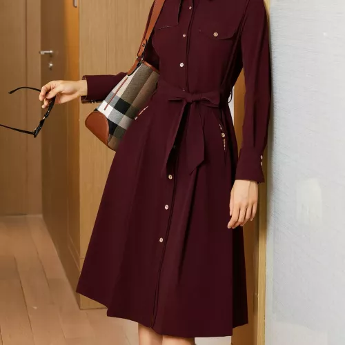 Wholesale Burberry Dresses Long Sleeved For Women #1291011 $128.00 USD, Wholesale Quality Replica Burberry Dresses