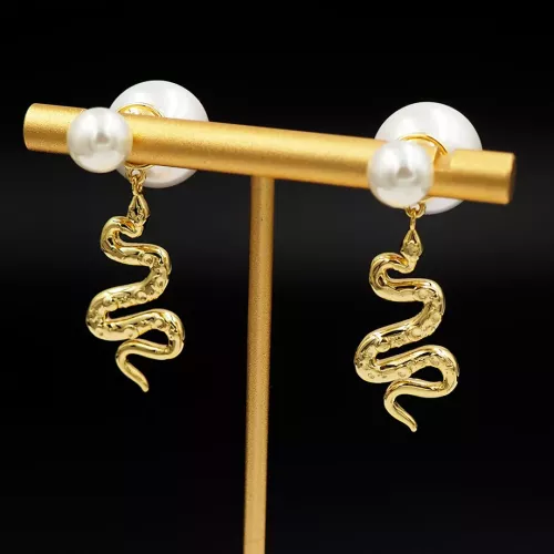 Replica Christian Dior Earrings For Women #1291057 $25.00 USD for Wholesale