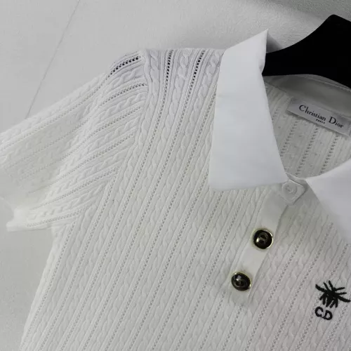 Replica Christian Dior Sweaters Short Sleeved For Women #1291143 $80.00 USD for Wholesale