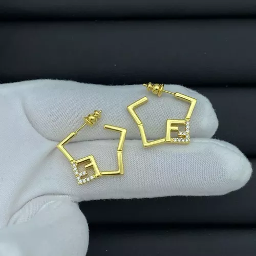 Wholesale Fendi Earrings For Women #1291209 $23.00 USD, Wholesale Quality Replica Fendi Earrings