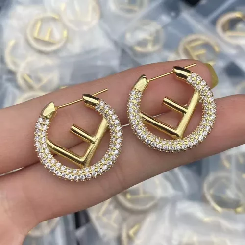 Wholesale Fendi Earrings For Women #1291224 $25.00 USD, Wholesale Quality Replica Fendi Earrings