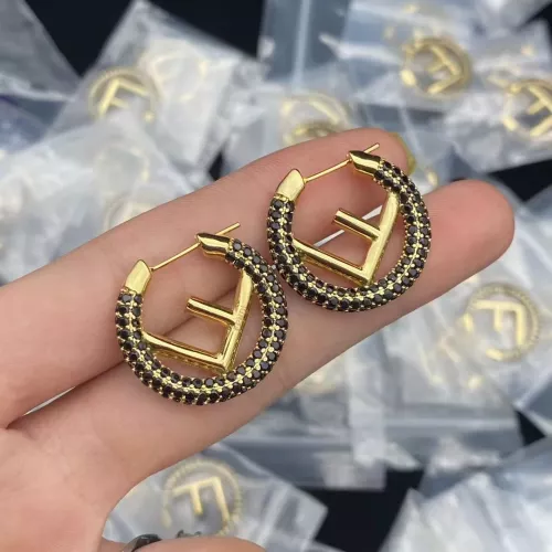 Wholesale Fendi Earrings For Women #1291225 $25.00 USD, Wholesale Quality Replica Fendi Earrings