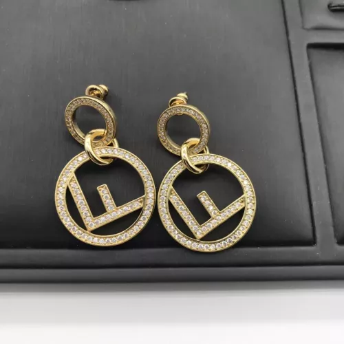 Wholesale Fendi Earrings For Women #1291227 $25.00 USD, Wholesale Quality Replica Fendi Earrings