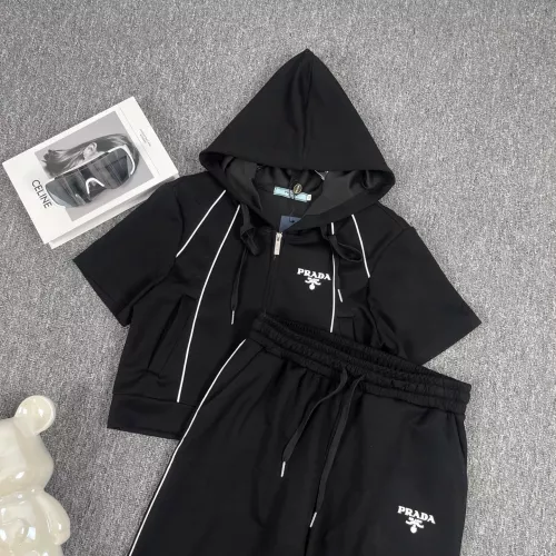 Replica Prada Tracksuits Short Sleeved For Women #1291508 $88.00 USD for Wholesale