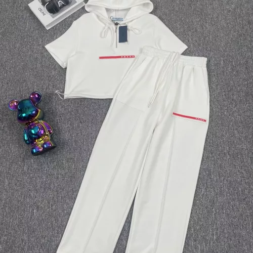 Wholesale Prada Tracksuits Short Sleeved For Women #1291517 $88.00 USD, Wholesale Quality Replica Prada Tracksuits