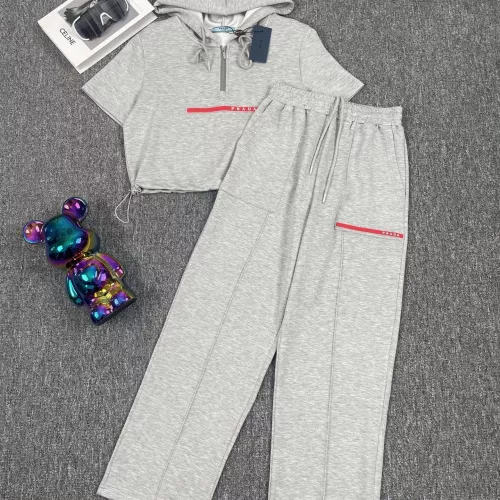 Wholesale Prada Tracksuits Short Sleeved For Women #1291521 $88.00 USD, Wholesale Quality Replica Prada Tracksuits