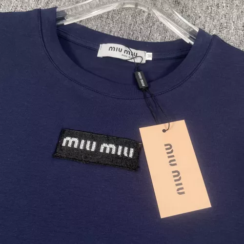 Replica MIU MIU Tracksuits Short Sleeved For Women #1291537 $85.00 USD for Wholesale