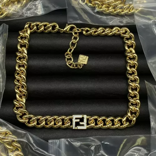 Wholesale Fendi Necklaces #1291551 $25.00 USD, Wholesale Quality Replica Fendi Necklaces