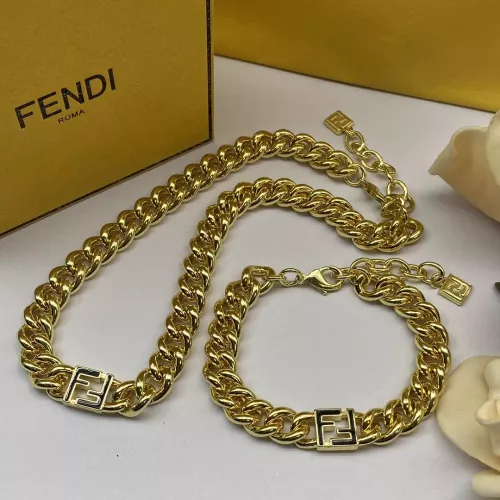 Replica Fendi Jewelry Set #1291666 $42.00 USD for Wholesale